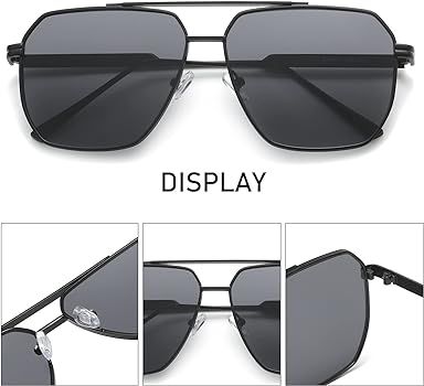 LKEYE Retro Vintage Oversized Trendy Sunglasses For Women Men Square Classic Chunky Large Shades LK3 | Amazon (US)
