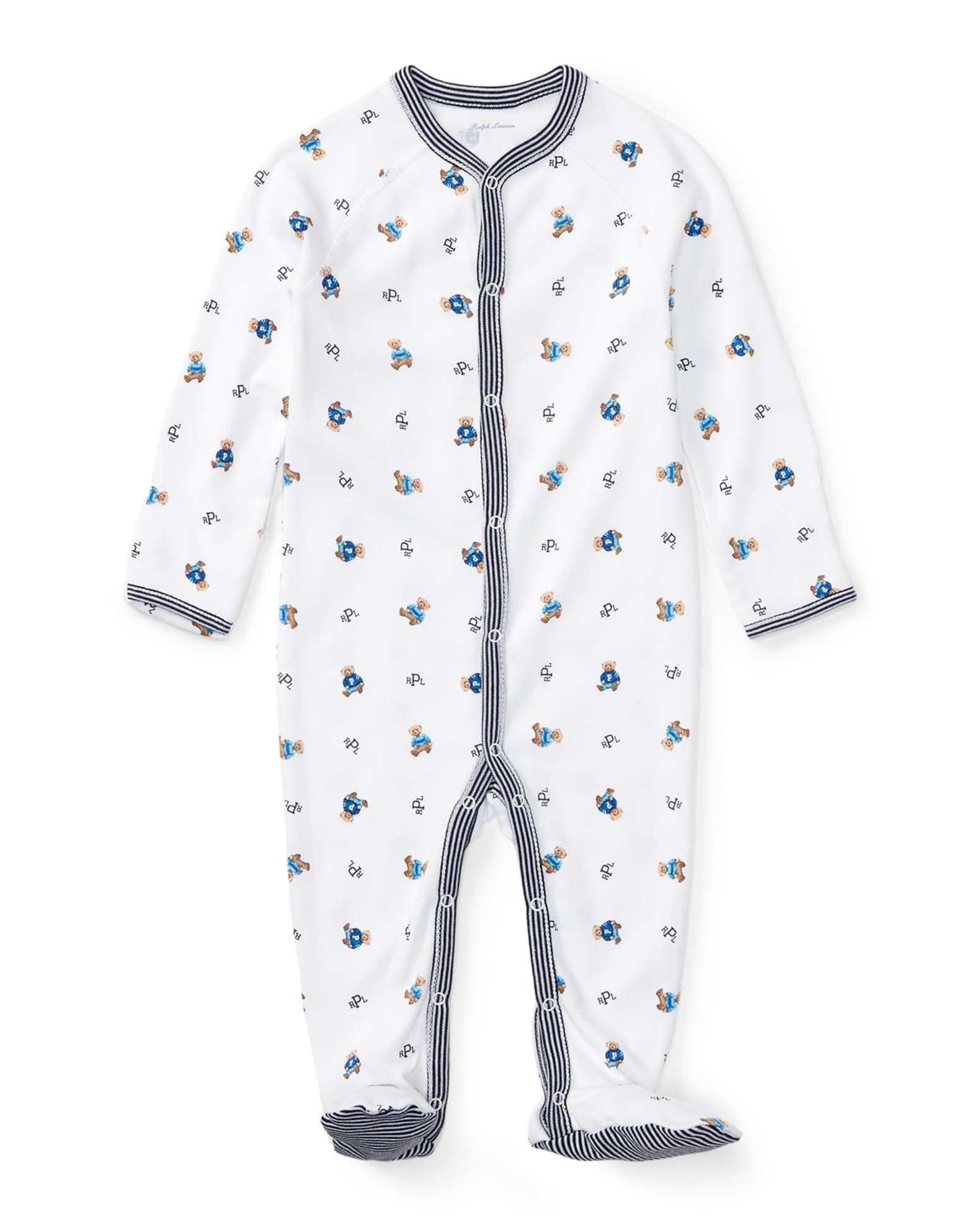Yarn-Dyed Cotton Footie Coverall, Size Newborn-9 Months and Matching Items | Neiman Marcus