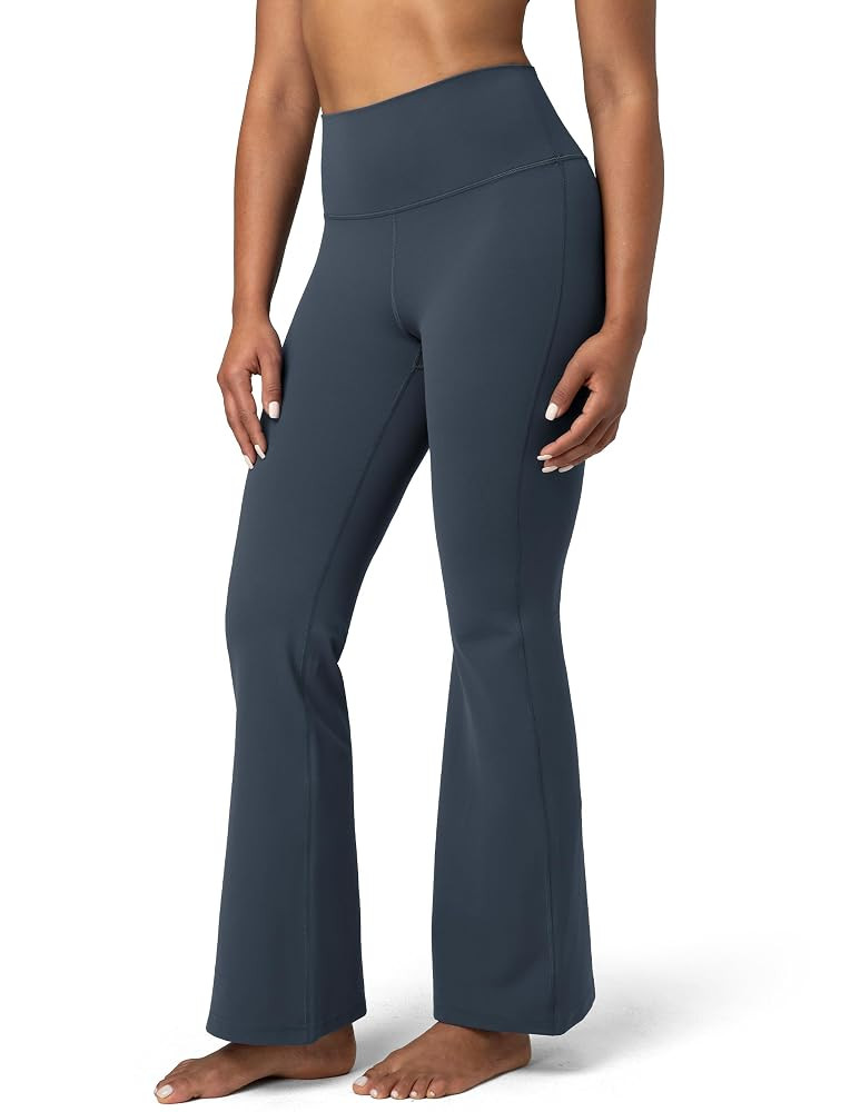 Colorfulkoala Women's Dreamlux Workout Flare Leggings High Waisted Wide Leg Bootcut Yoga Pants 29... | Amazon (US)