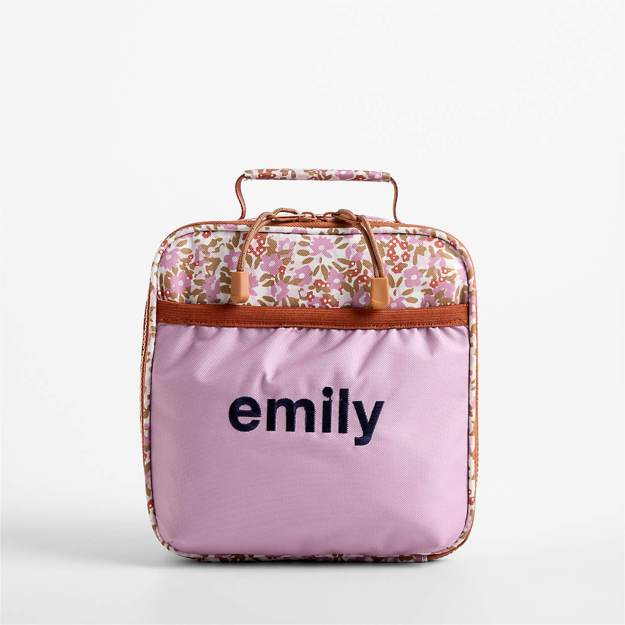 Forest Floral Lilac Purple Standard Soft Insulated Kids Lunch Box + Reviews | Crate & Kids | Crate & Barrel