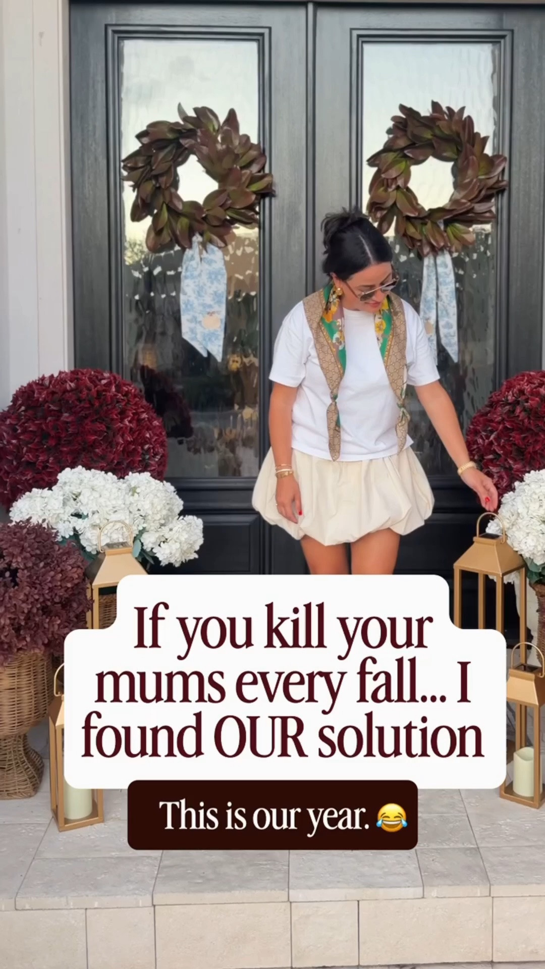 Yes! Faux mums — perfect if you want them to look beautiful all fall without watering or wilting.

Follow me @miriamobrien on IG and TikTok 

#amazon#fallporch#porch#

#LTKHome #LTKOver40 #LTKSeasonal