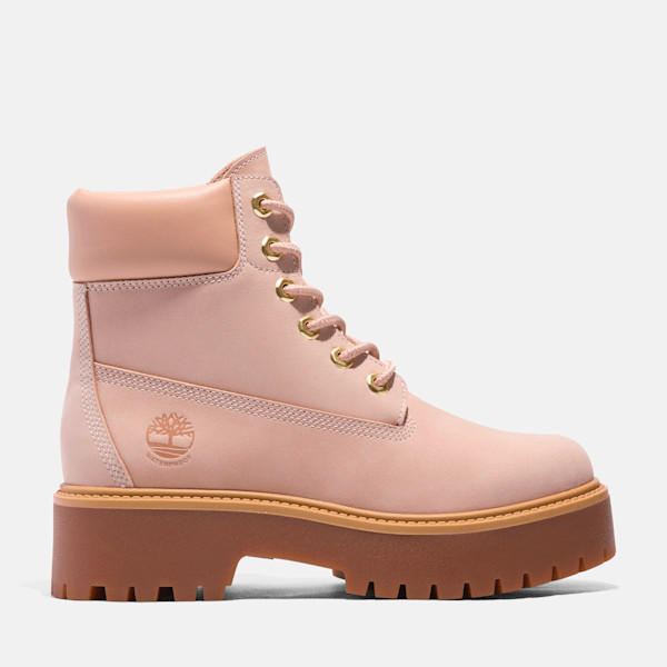Timberland Women's Stone Street 6-Inch Waterproof Platform Boot in Rugby Tan | Timberland (US)