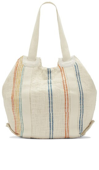 Katerina Beach Bag in Cream | Revolve Clothing (Global)