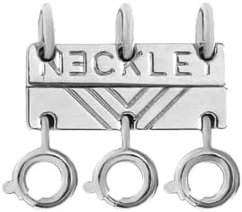 Amazon.com: Necklet Triple Necklace Layering Clasp, White Gold : Arts, Crafts & Sewing | Amazon (US)