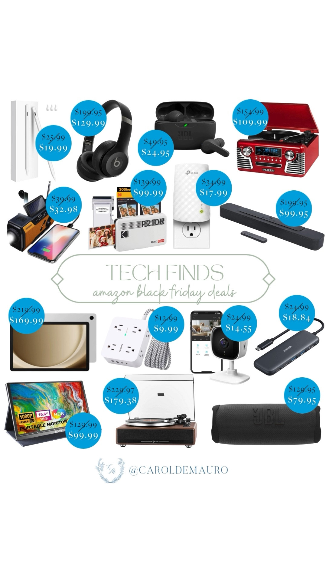 Score these epic deals for electronic devices that are perfect for your home and office from Amazon's Early Black Friday deals: a vintage record player, Kodak photo printer, Beats wireless headphones, portable phone charger and flashlight, outlet extender, Anker USB-C hub adapter, and more!
#affordablefinds #onsalenow #homesecurity #workessentials #CreatorFavorites2024 #cyberweeksale

#LTKHome #LTKGiftGuide #LTKCyberWeek