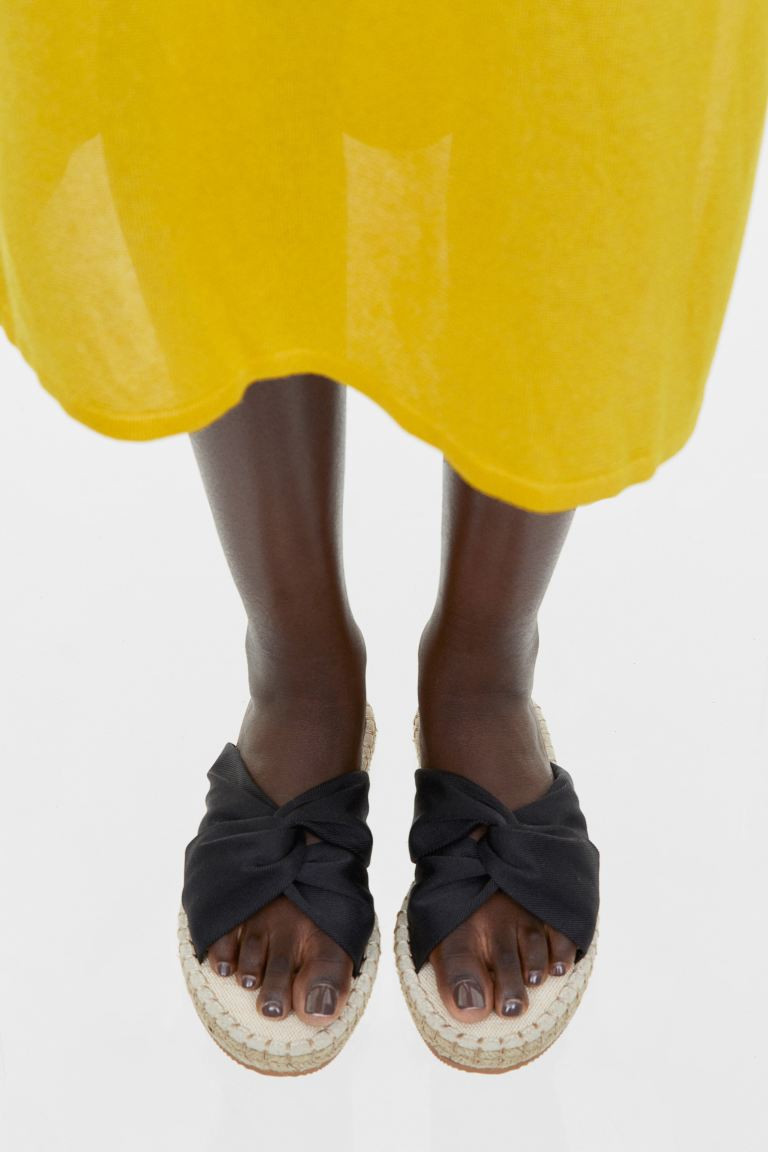 Knot detail espadrille slippers | H&M (DE, AT, CH, NL, FI)