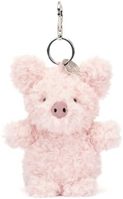 Jellycat Little Pig Bag Charm, 4 inches - Farmyard Plush Keychain - Great Gift Idea | Amazon (US)