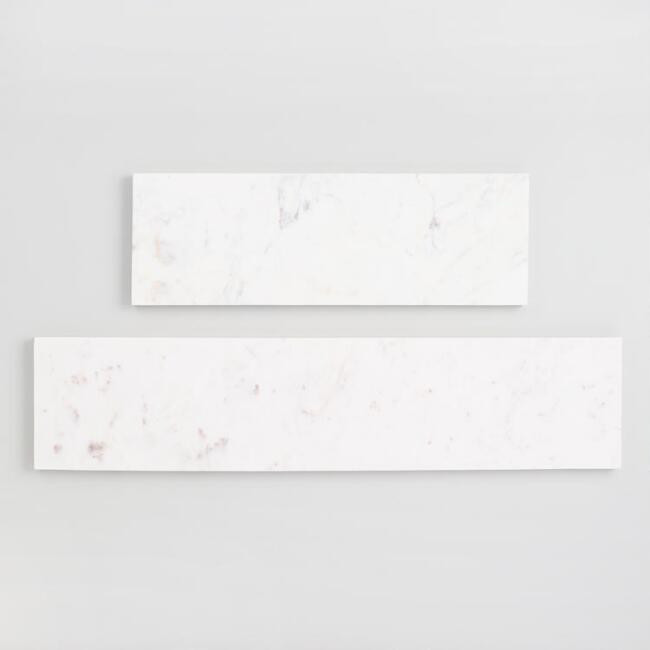 White Marble Mix & Match Wall Shelves | World Market