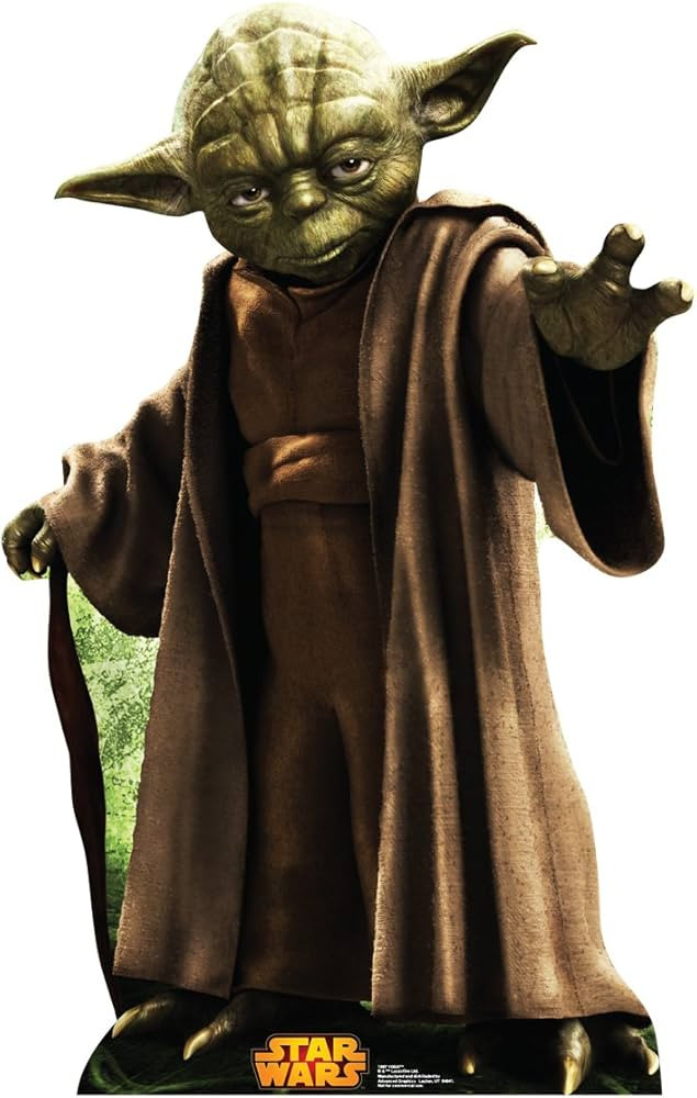 Cardboard People Yoda Life Size Cardboard Cutout Standup - Star Wars Classics Retouched | Amazon (US)