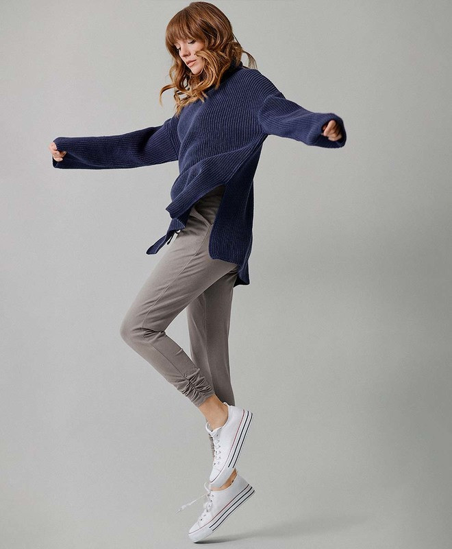 draped jogger | Pact Apparel