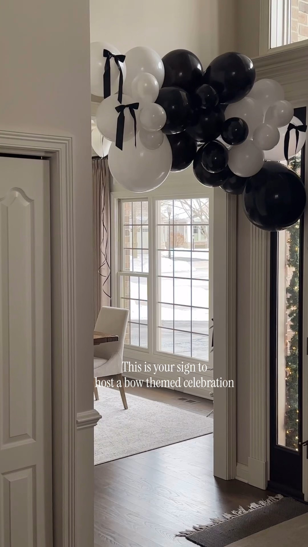 Bow themed party 🤍🖤

#LTKHome #LTKFindsUnder50