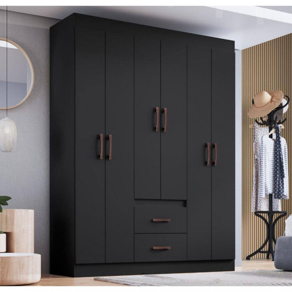 Guarda Roupa Solteiro 6 Portas 2 Gavetas Sidney Doripel | Casas Bahia (BR)