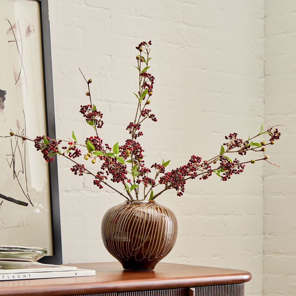 Faux Petite Red Berry Stem | West Elm (US)