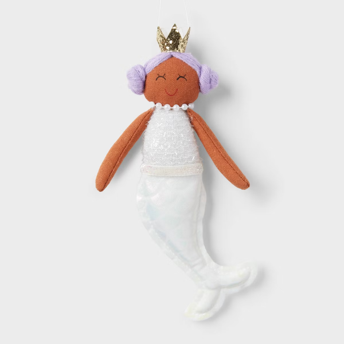 Fabric Mermaid with Purple Hair Christmas Tree Ornament - Wondershop™: Indoor Decoration, 7" He... | Target
