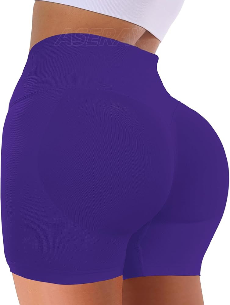 Seamless Gym Workout Shorts Women Scrunch Butt Lifting Biker Yoga Shorts for Women Tummy Control ... | Amazon (US)