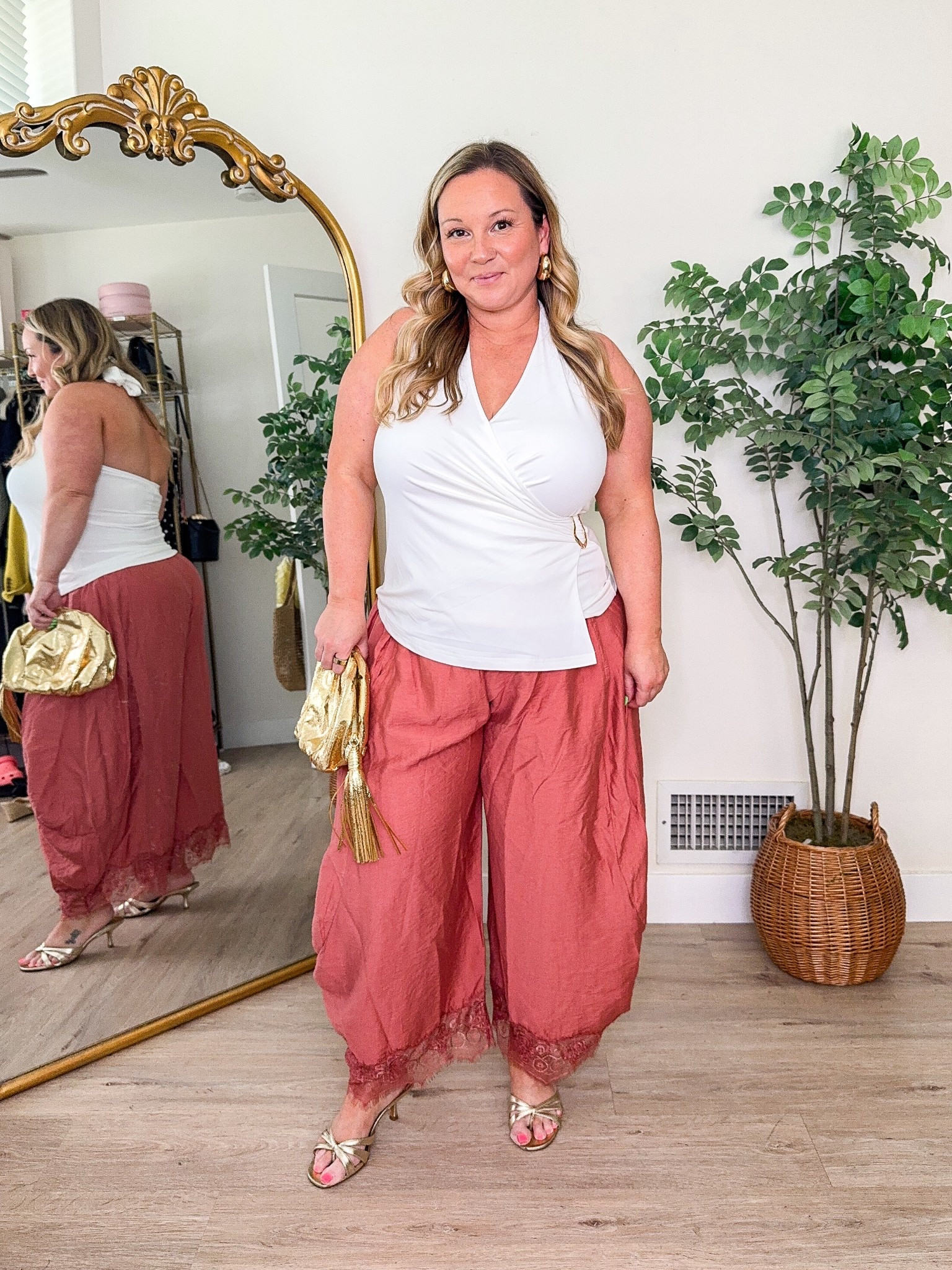 Spring midsize outfit 
Amazon top size LARGE 
Anthropologie Lace balloon pants size LARGE 

Spring style, spring outfit, spring trends, Amazon fashion, Amazon finds, date night outfit, petite style

#LTKSeasonal #LTKPetite #LTKMidsize