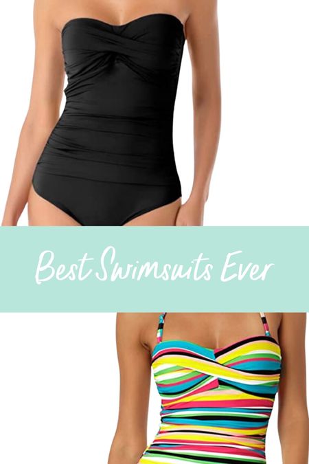 The best swimsuit you will ever own! Holds up great without the halter strap, perfect coverage, the structure & rouching is beyond flattering… it’s a MUST HAVE!! 

#LTKunder50 #LTKSeasonal #LTKunder100