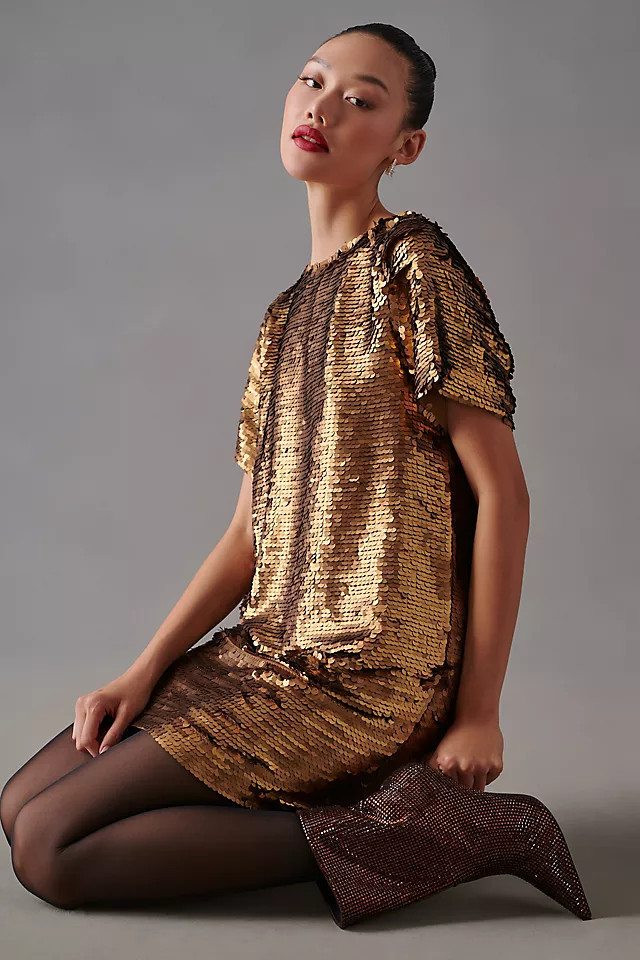 Verb by Pallavi Singhee Sequin Shift Dress | Anthropologie (US)