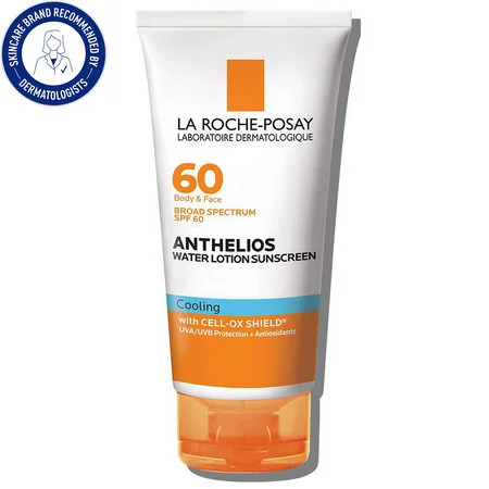 La Roche-Posay Anthelios Cooling Water Sunscreen Lotion SPF 60, 5.0 fl oz | Walmart (US)