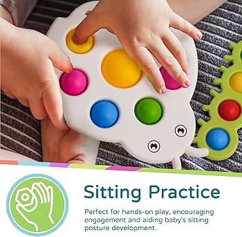 LiKee Fidget Popper Sensory Baby Toys for 10+ Months, Christmas Stocking Stuffers Push and Poppin... | Amazon (US)