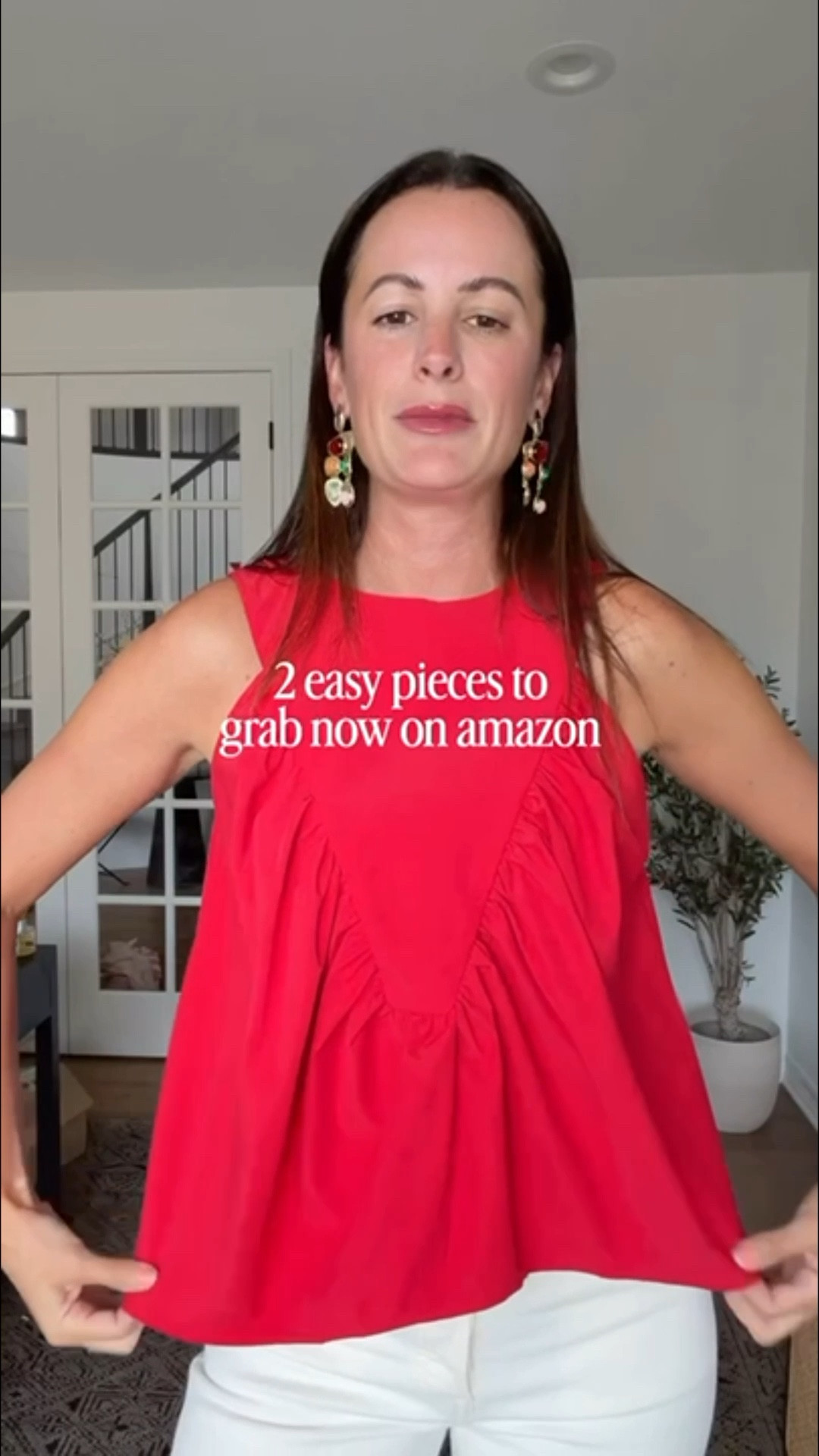 Two Amazon items you’re going to want to grab asap!! This top looks just like one from Anthro and these earrings are stunning!!! 

#LTKgrwm #LTKSaleAlert #LTKootd