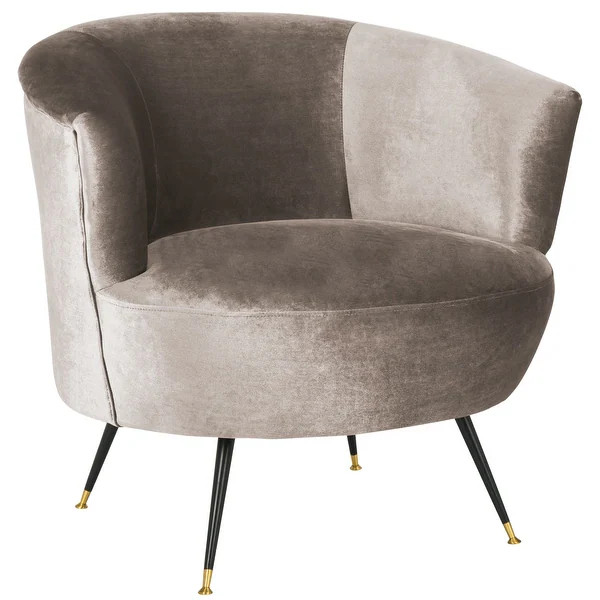 SAFAVIEH Mid-Century Modern Retro Arlette Velvet Hazelwood Club Chair - 32" x 33" x 31.5" | Bed Bath & Beyond