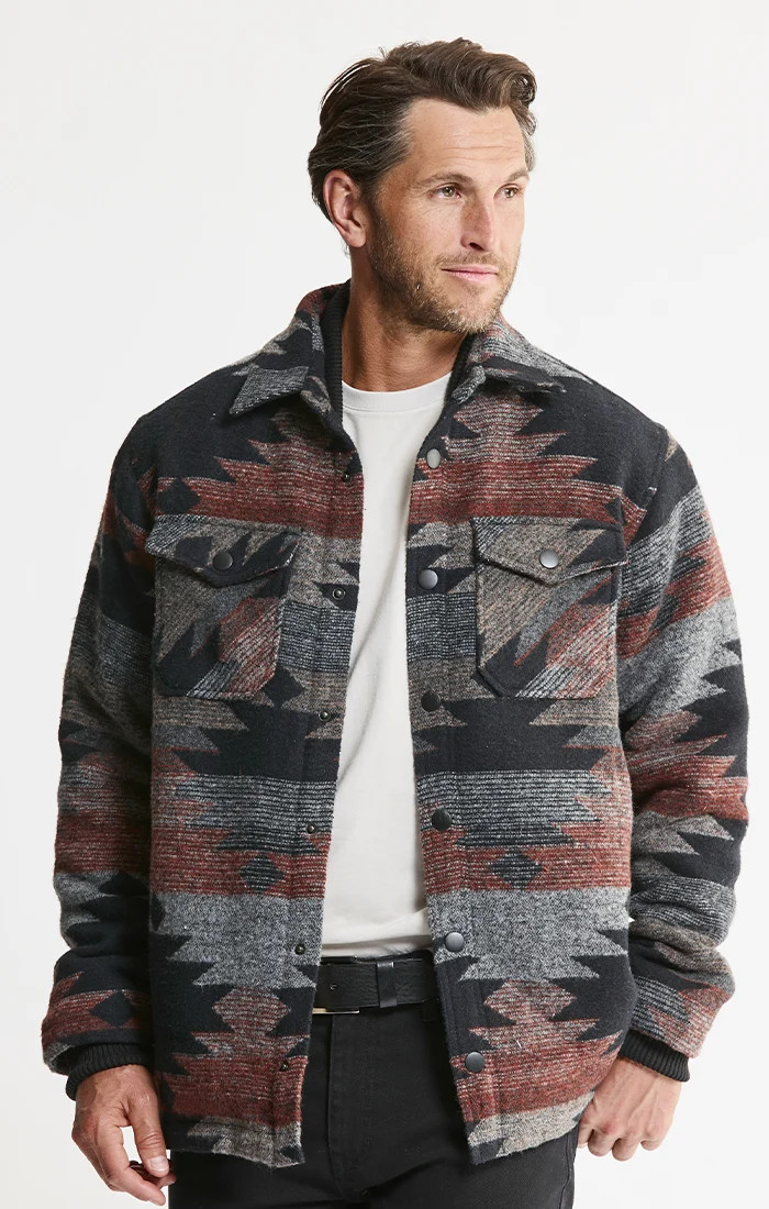 Sherpa Lined Wool Blend Jacket | JACHS NY
