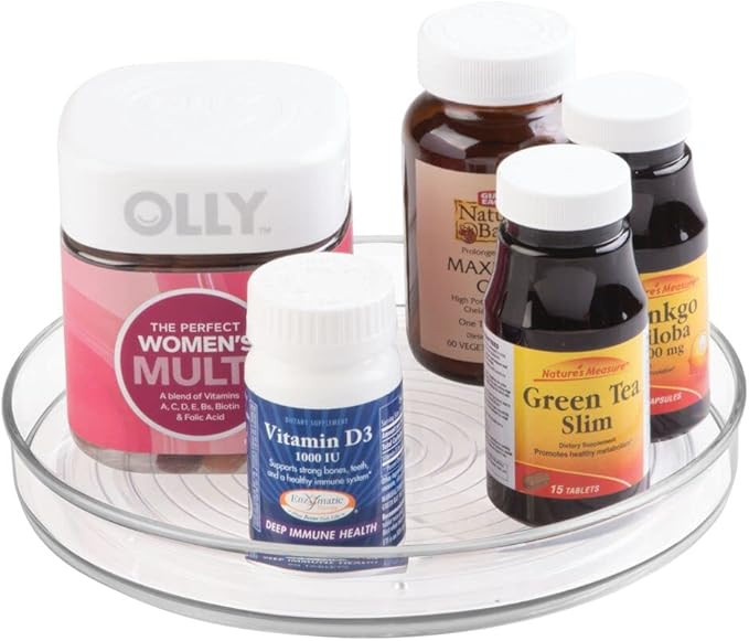 Amazon.com - iDesign Recycled Plastic Lazy Susan Turntable Organizer Pantry, Bathroom, General St... | Amazon (US)