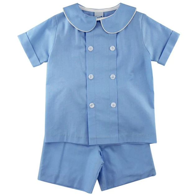 Summer Blue - Dressy Short Set | The Bailey Boys, inc