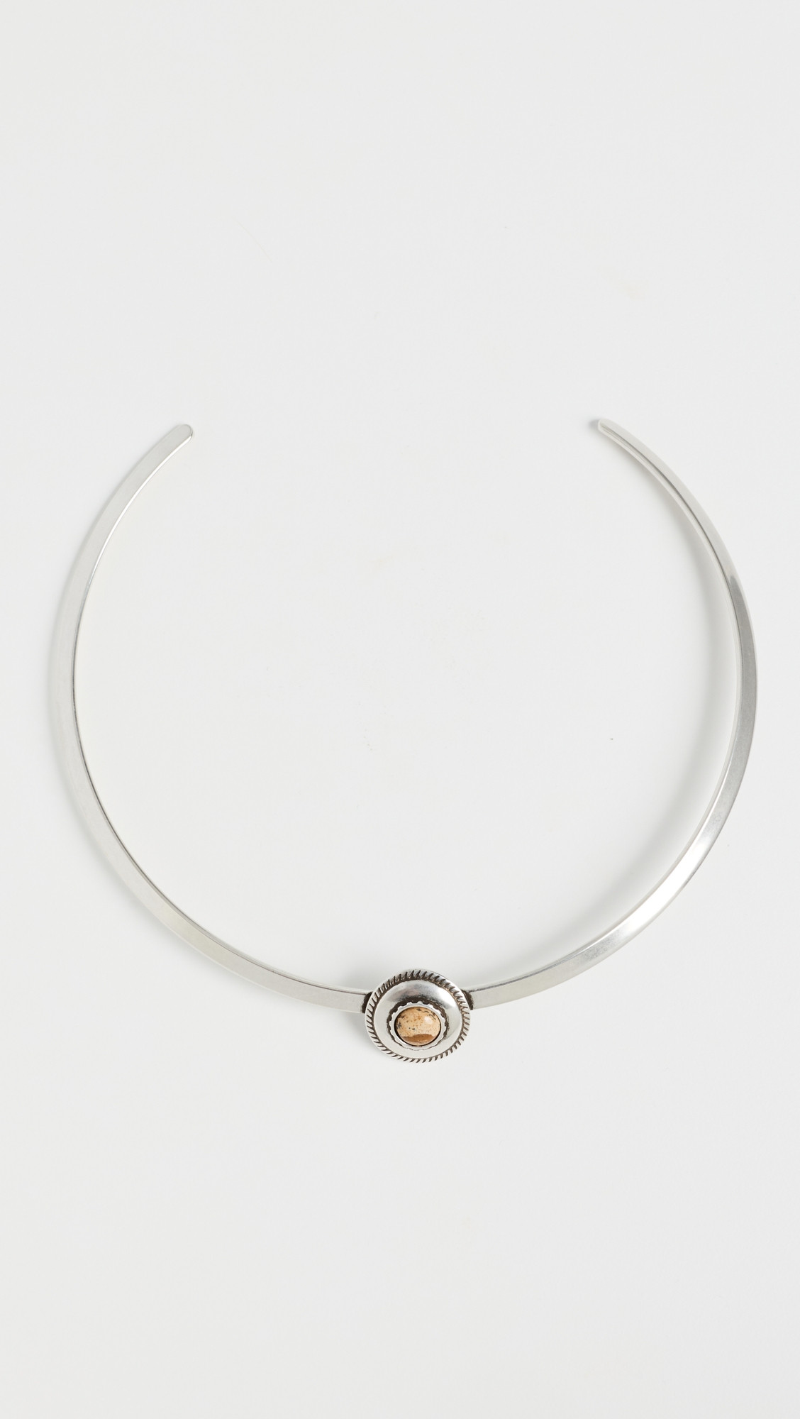 Isabel Marant Stone Embellished Choker Necklace Natural/Silver One Size | Shopbop