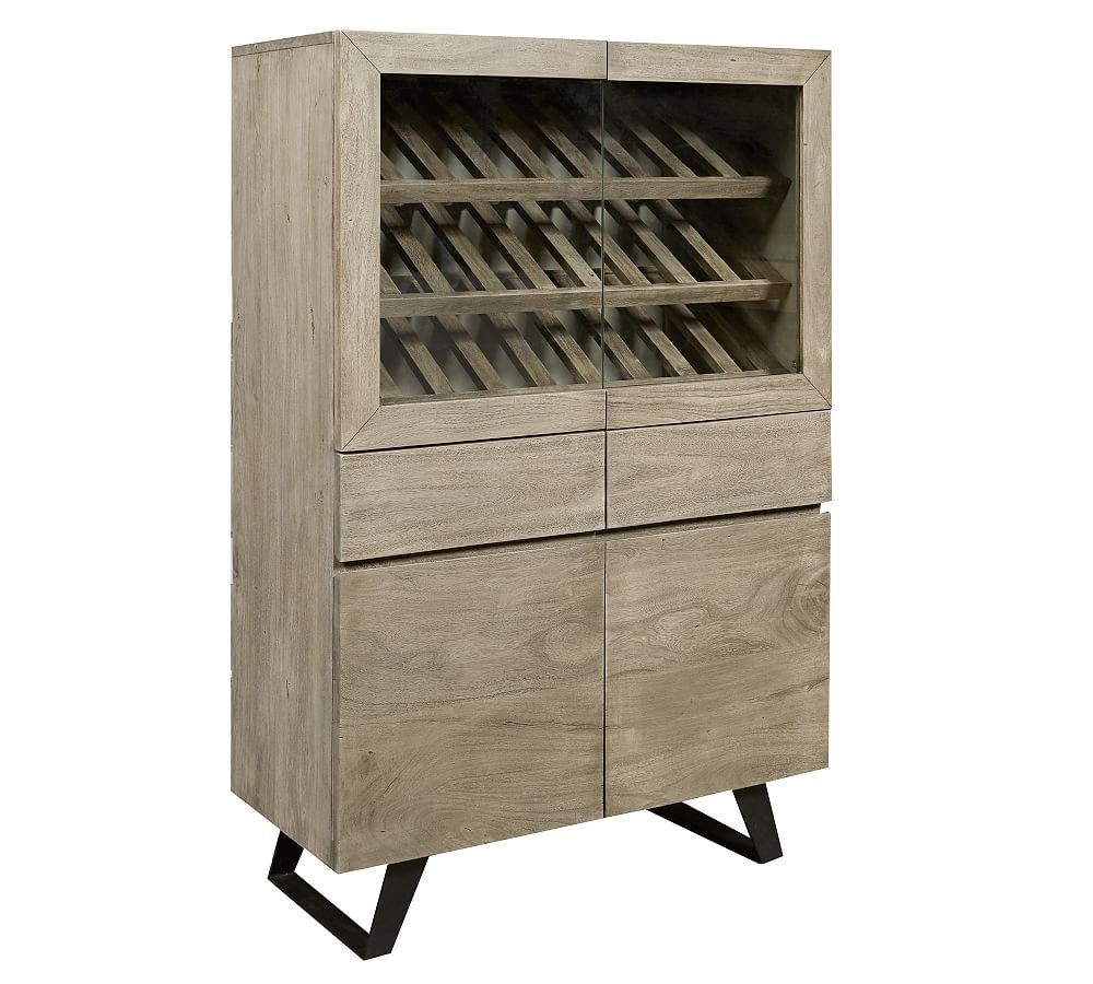 Jerry 40"" Bar Cabinet, Brown | Pottery Barn (US)