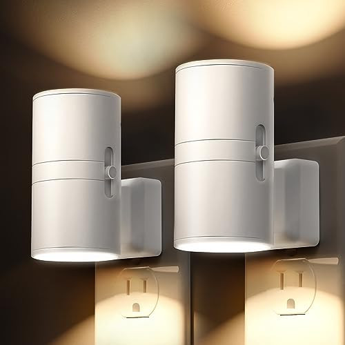 L LOHAS LED Night Light Plug in, Night Lights Plug into Wall, Light Sensor, 0-100LM, Soft White 3000K, Dimmable Night Light, Modern Night Light for Hallway Bedroom Stairway, 2 Pack | Amazon (US)