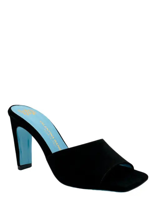 Valentina Rangoni Laura Slide Sandal in Black Mousse at Nordstrom, Size 8.5 | Nordstrom