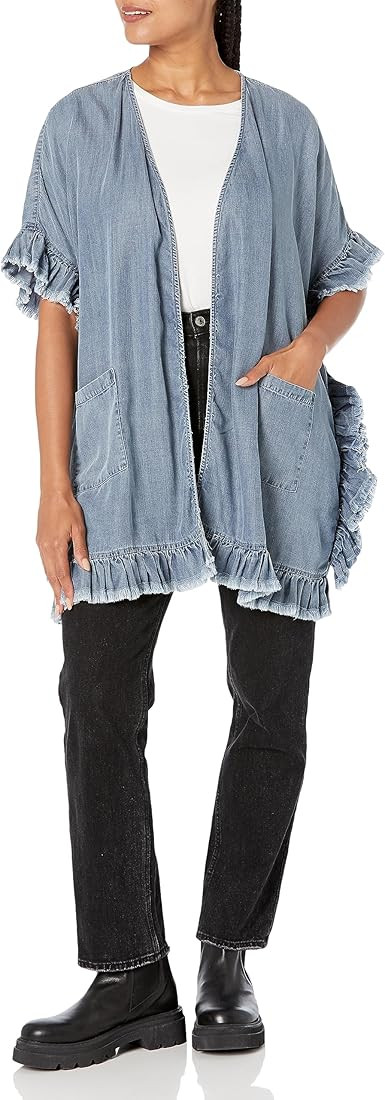 Tru Luxe Jeans Women's Zip Front Vest | Amazon (US)