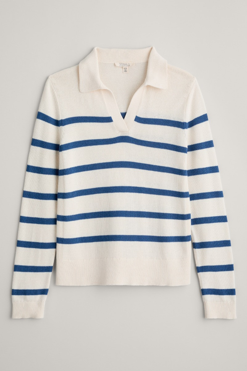 Barbizan Long Sleeve Collared Jumper | Seasalt Cornwall
