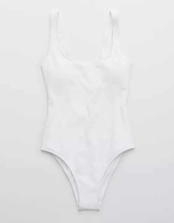 Aerie Crinkle Scoop One Piece Swimsuit | American Eagle Outfitters (US & CA)