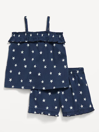 Sleeveless Ruffle Top and Shorts Set for Toddler Girls | Old Navy (US)