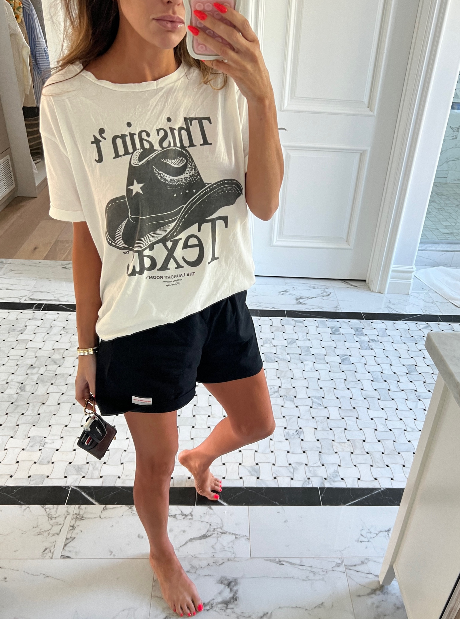 T-shirt, graphic tee, Alexander wang, boxer shorts, pajamas, revolve finds, summer fashion, casual fashion, Emily Ann Gemma 

#LTKStyleTip