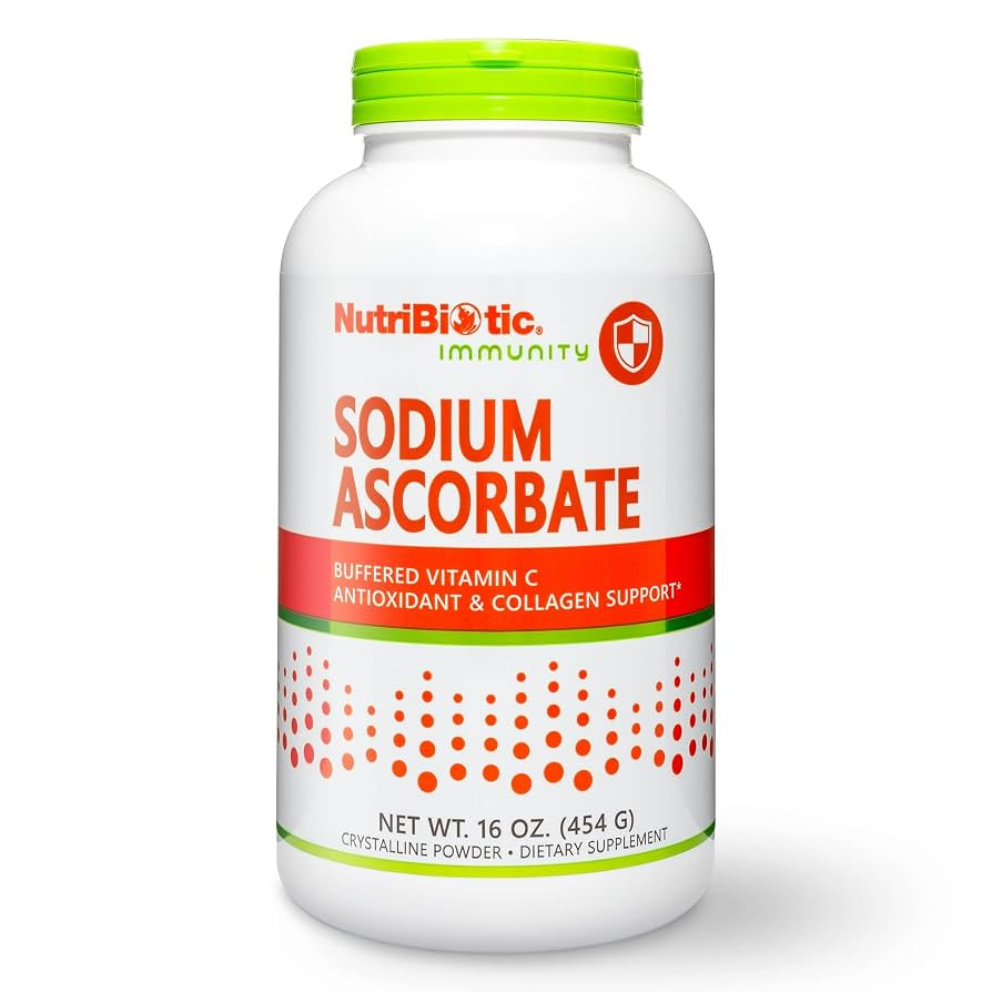NutriBiotic - Sodium Ascorbate Buffered Vitamin C Powder, 16 Oz | Vegan, Non-Acidic & Easier on D... | Amazon (US)