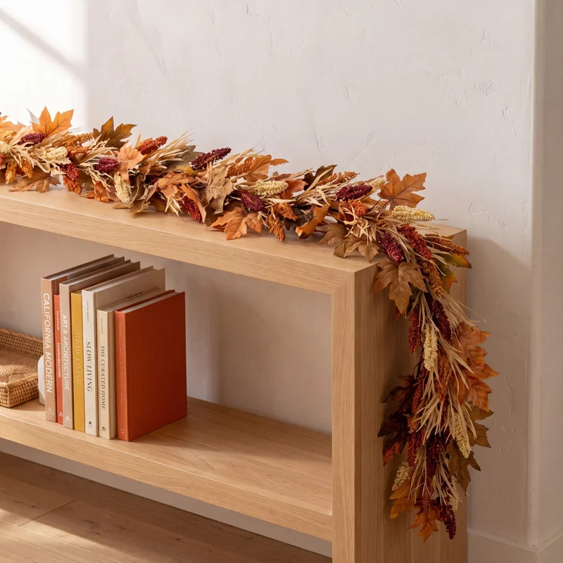 Obsessed with how easy it is to make your home feel like fall 🍂 Just add a throw blanket, switch your pillows, and style a wreath + garland… done 🤎

#EasyDecor #FallHomeRefresh #CozyAesthetic #LivingRoomInspo #FallTouches #GarlandStyle #WreathDecor #LTKHome 

 #LTKSeasonal #LTKHome #LTKSaleAlert