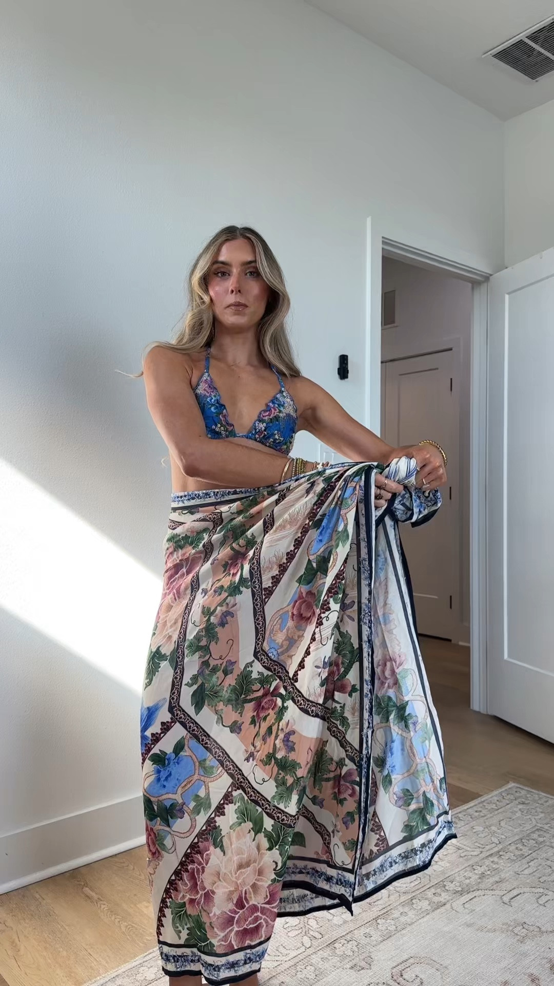 @aguabendita swimwear I wear size XS in everything I’m obsessed with this blue coloring and the prints and intricate details are TOO good 

#LTKSeasonal #LTKootd #LTKSwim