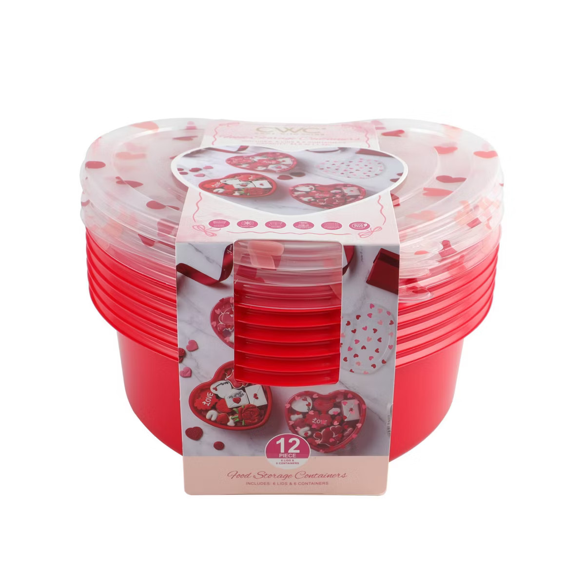 Cook With Color Heart Shaped with Print Semi Durable food Storage Container | Target