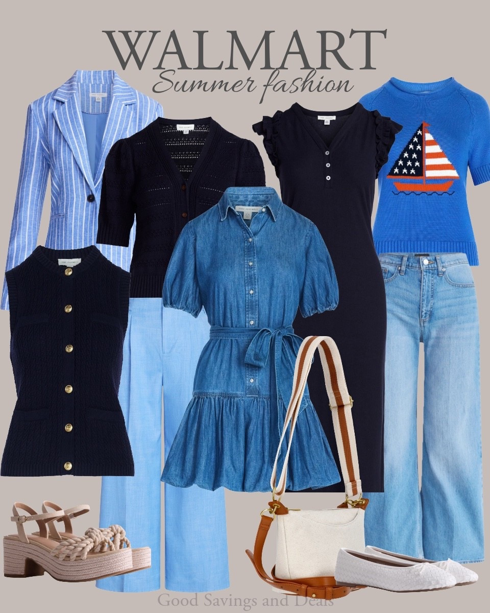 Walmart summer fashion. Nautical outfit ideas. Ootd. Casual outfit inspiration.

#LTKgrwm #LTKootd