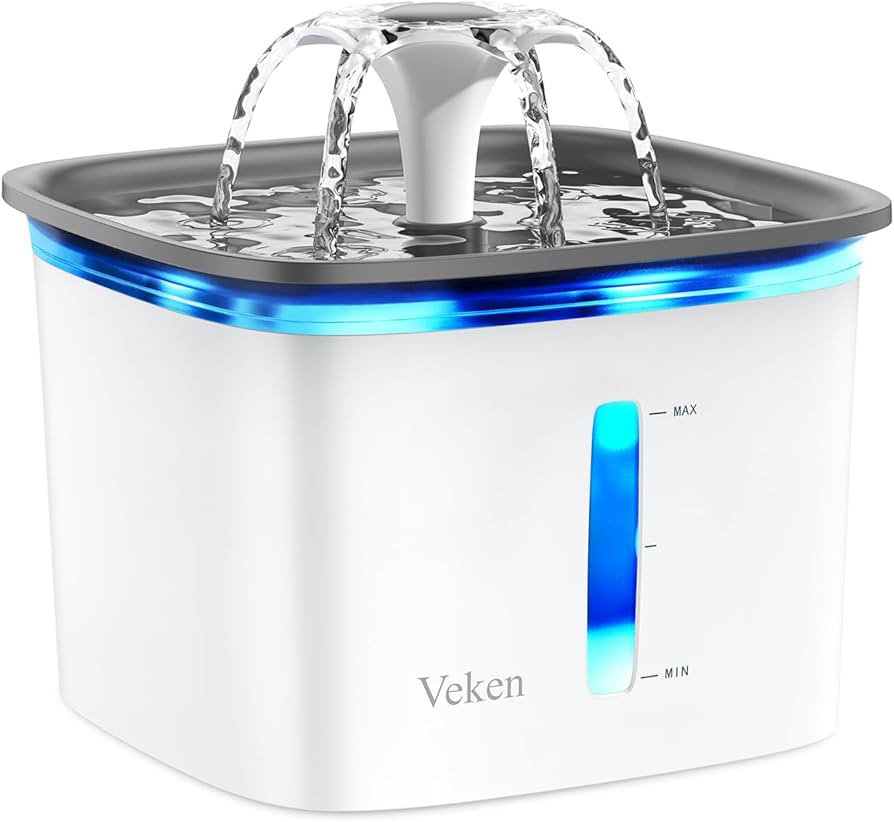 Veken 95oz/2.8L Pet Fountain, Automatic Cat Water Fountain Dog Water Dispenser with Smart Pump fo... | Amazon (US)