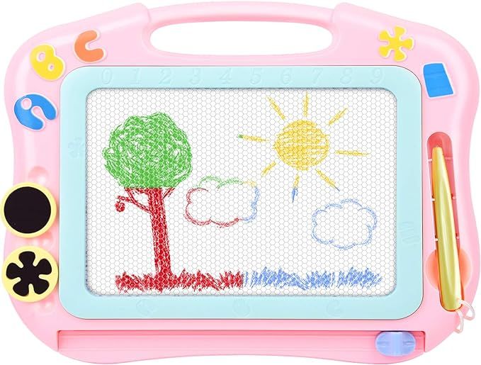 Magnetic Drawing Board Erasable for Kids - Gifts Toys for Toddlers Girls Writing Sketching Pad - ... | Amazon (US)