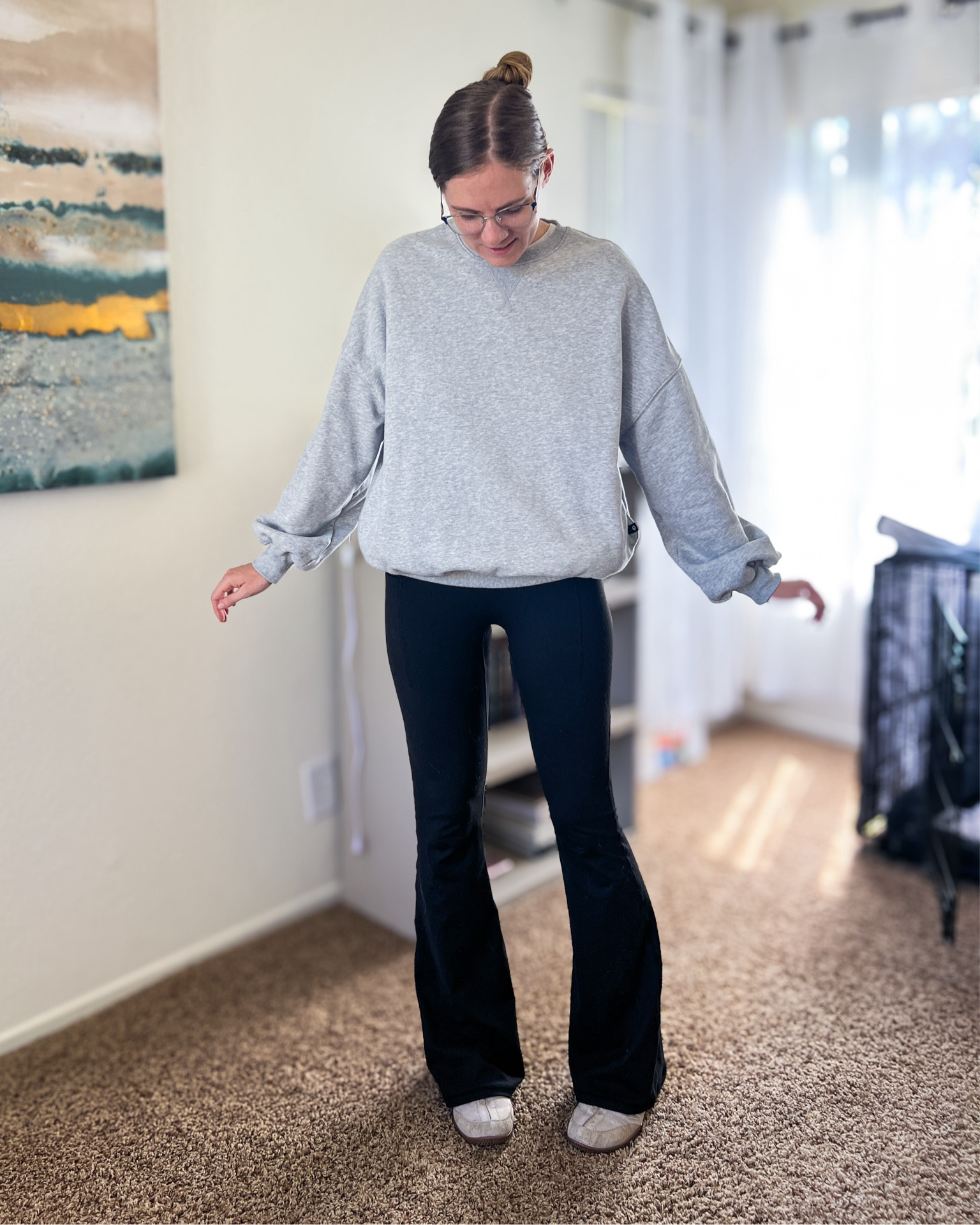 Comfy clothes from Popflex 😍 this pullover sweatshirt has pockets, and these SuperSculpt flared leggings are so soft and have a pocket on each hip. You can even customize the length of the leggings to your height. So helpful! Highly recommend!

#LTKFindsUnder50 #LTKActive #LTKFitness