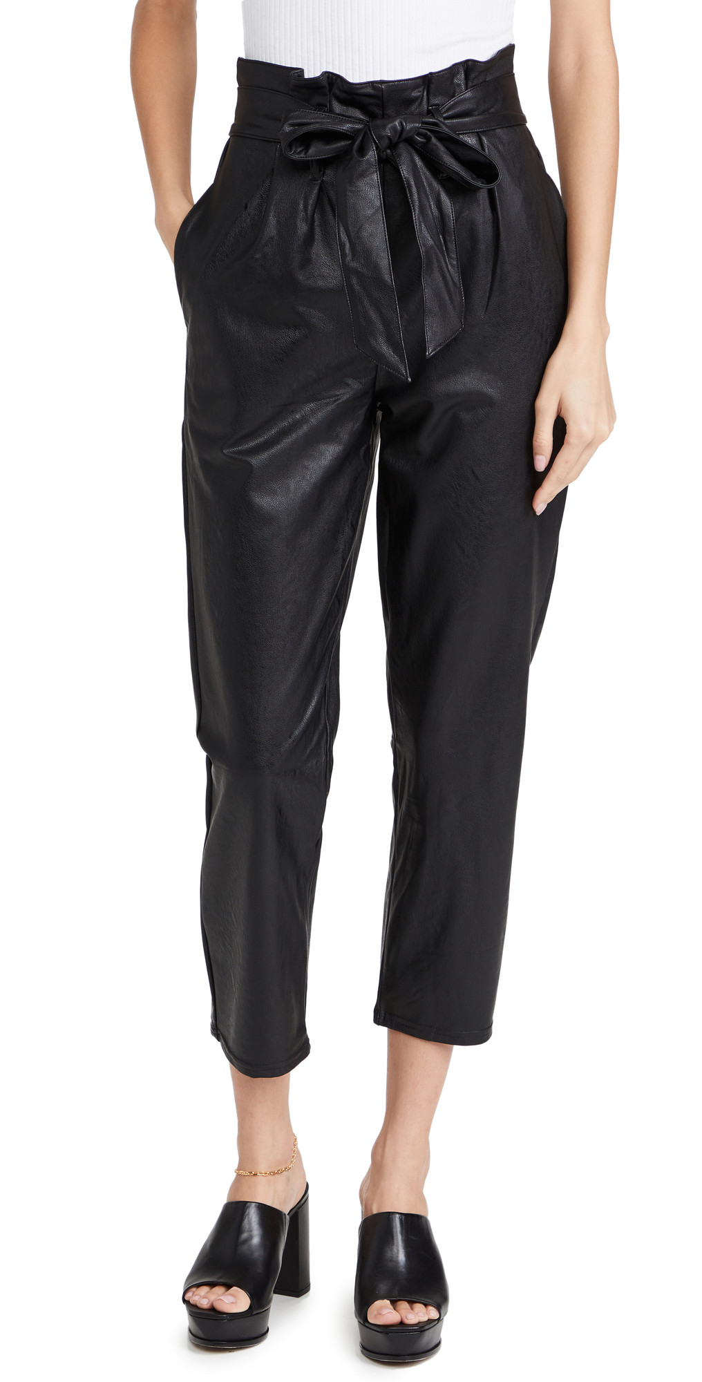 Commando Faux Leather Paperbag Pants | Shopbop