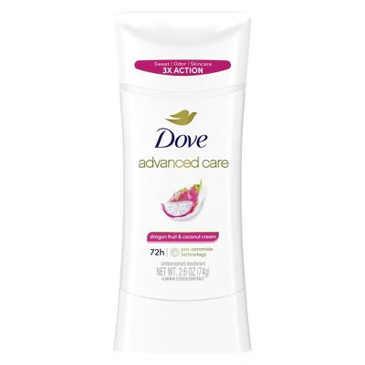 Dove Beauty Advanced Care Antiperspirant & Deodorant Stick - Dragon Fruit and Coconut Cream - 72-Hour - 2.6oz | Target