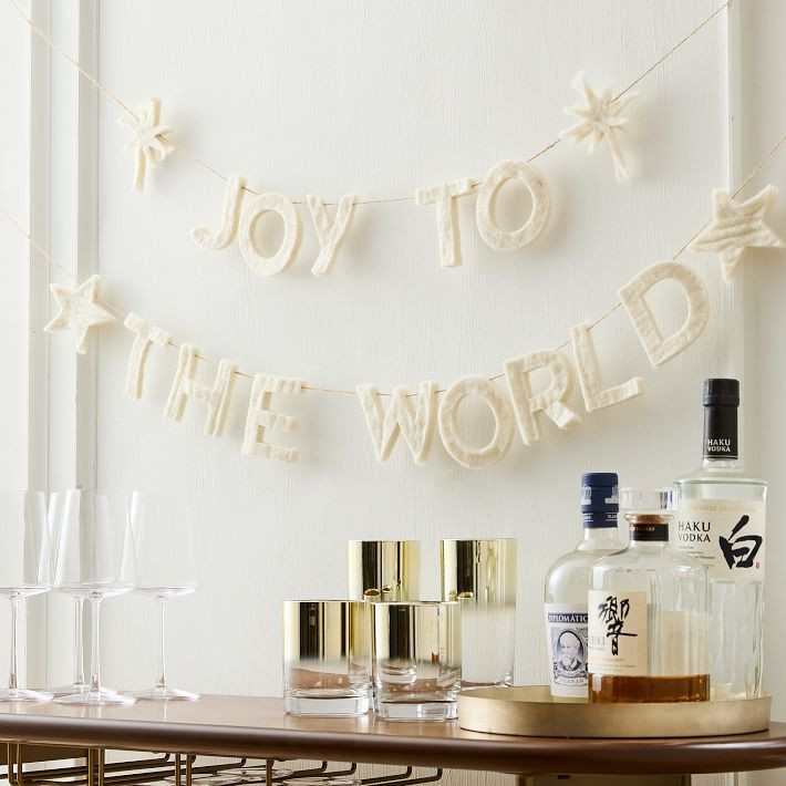 Felt Joy Garland | West Elm (US)