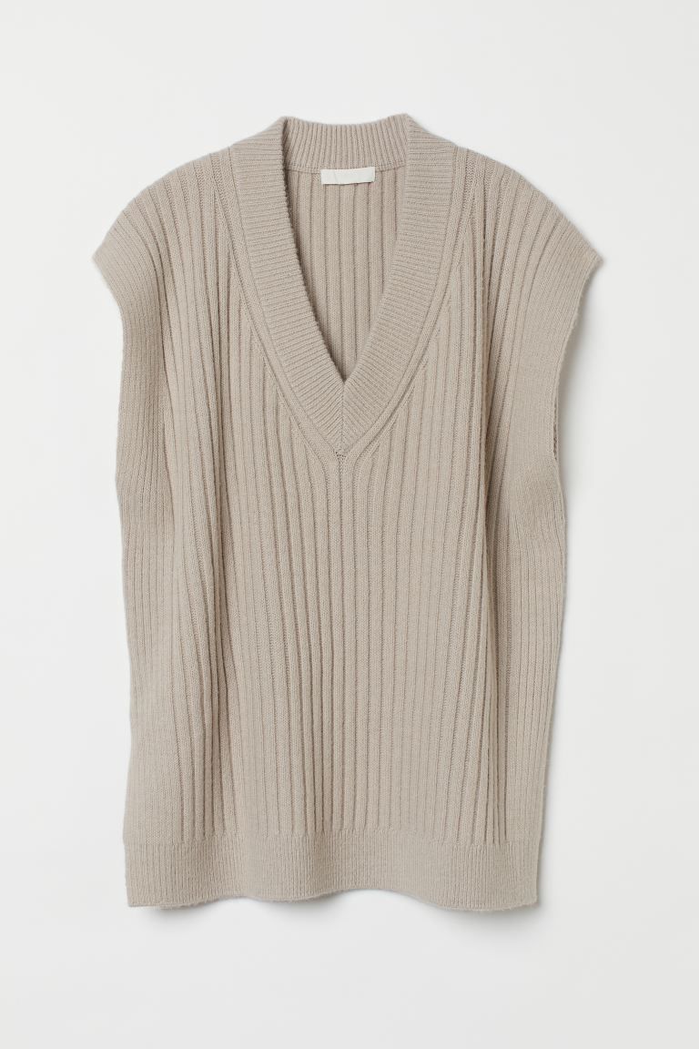 Rib-knit Sweater Vest | H&M (US)